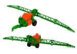 Mamido Traktor s tromi prívesmi pestovania plodín zelený