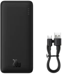 Baseus Airpow 30000mAh čierna / Powerbanka / 20W / USB-A / USB-C (PPQD090101)