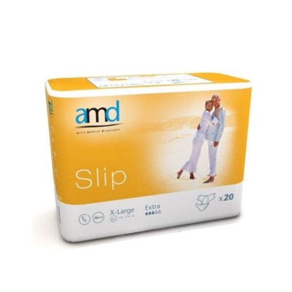 AMD Slip extra XL inkontinenčné plienky obvod bokov 110 - 170 cm nasiakavosť 3200 ml 20 ks