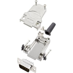 Encitech DTZF09-DBP-K 6355-0044-01 sada D-SUB kolíkové lišty 180 ° Pólov: 9 spájkovaný 1 sada; 6355-0044-01