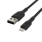 Belkin BOOST CHARGE kábel opletený USB-A na Lightning čierna / 1m (CAA002bt1MBK)