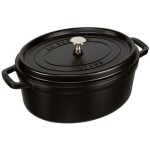 Staub Oval Cocotte 40509-319-0 Kastról s pokrievkou 31 cm čierna (40509-319-0)