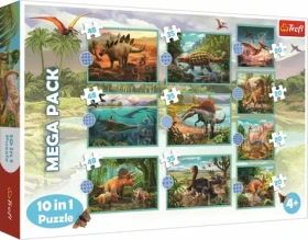 Trefl - Puzzle - Dinosaury Mega PACK 10v1