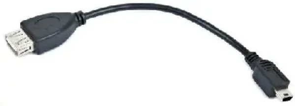 Gembird Kábel USB 2.0 / A-Mini B OTG 15cm / F/M / pre tablety a smartphone (A-OTG-AFBM-002)
