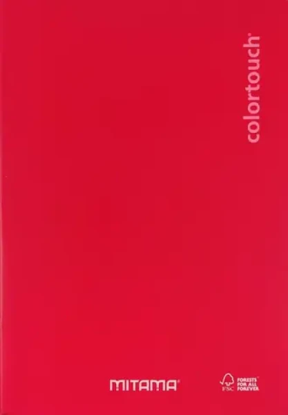 Mitama Color Touch červená / Zošit / A4 / štvorčekový / 40 +2 listov (62013-90259)