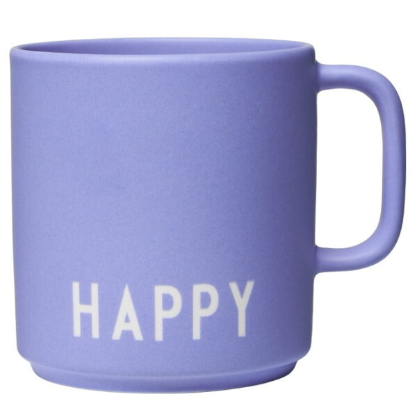 DESIGN LETTERS Porcelánový hrnček Lilac Happy 300 ml