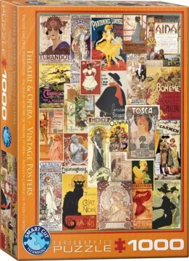 EUROGRAPHICS Puzzle Vintage plagáty z opery a divadla