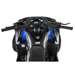 Mamido Detská benzínová štvorkolka RamiGO MONSTER 200CC čierno-modrá
