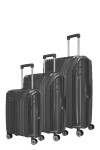 Sada cestovných kufrov Travelite Elvaa 4w S,M,L Black