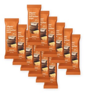 Vilgain Nut Butter Cups BIO – 12× Mandle v pomarančovom oleji 39 g (3 x 13 g)