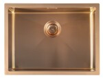 SAPHO SAPHO - ZENITH nerezový drez 60x45cm, meď mat ZN6045PG