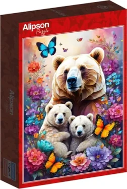 ALIPSON Puzzle Materská láska: Medvede