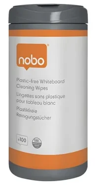 NOBO Vlhčené obrúsky na popisovacie tabule / Čistiace obrúsky / recyklovaný obsah / 100 ks (1915713)