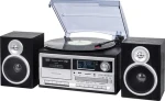 Trevi TT1072 DAB čierna / Gramofón s rádiom CD prehrávačom / 33 45 78 RPM / FM/AM/DAB+ / BT/USB (TT1072)