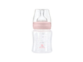 KikkaBoo Dojčenská fľaša 120ml 0m+ Hippo Dreams Pink (31302020127KB)