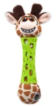 BEFUN Hračka pre psov Žirafa / Plyš, TPR guma / 17 cm / Zelená / Pre šteňatá (414-10503)
