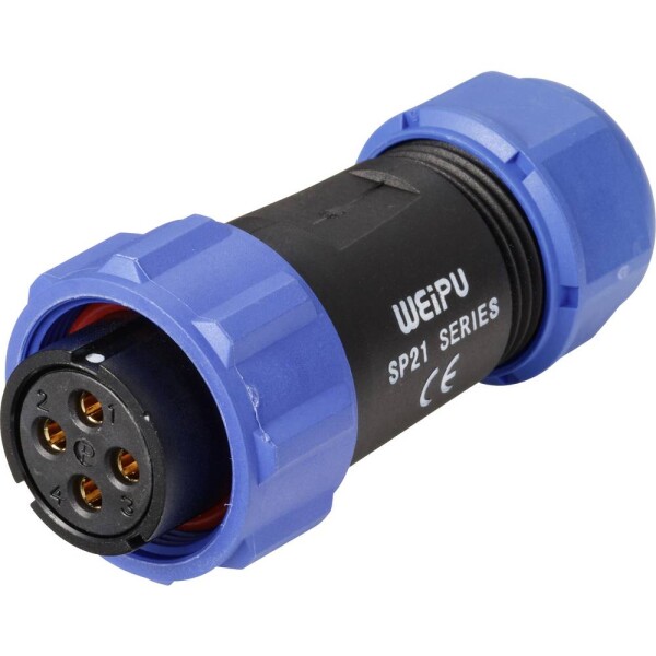 Weipu SP2110 / S 4 I guľatý faston, 1 ks; SP2110 / S 4 I