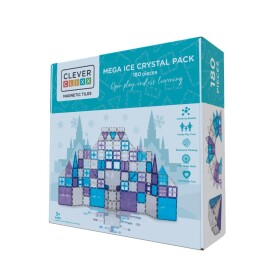 Mamido Cleverclixx Tiles Magnetická stavebnice velká krystalová sada 180 ks