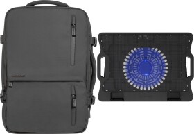 Natec Plecak Natec CAMEL PRO 17.3" (NTO-2116) + Podstawka chłodząca Natec Dipper 2 (NPL-2252)