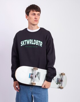 Skate World Better Team Crewneck Sweatshirt černá M