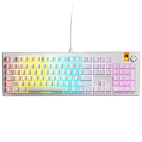 Glorious GMMK 3 HE 100% - Fox HE ANSI biela / herná 100% / USB-C / ANSI (US) layout / Fox HE / RGB / 1.4m (GLO-KB-GMMK3-100-PB-HE-W-WHT-US)