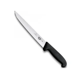VICTORINOX Fibrox čierna / Vykrvovací nôž / 25 cm / hladké ostrie (5.5503.25)