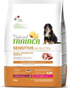 Natural Trainer Sens No Glut Pup&Jun M/M Kačka 3kg