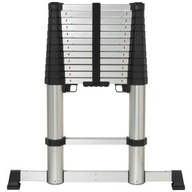 TOOLCRAFT TO-9610686 Zliatina hliníka teleskopický rebrík Montáž bez náradia Max.prac. výška: 4.52 m hliník EN 131 15.9 kg; TO-9610686