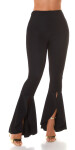 Sexy Koucla Musthave flared pants with slit black