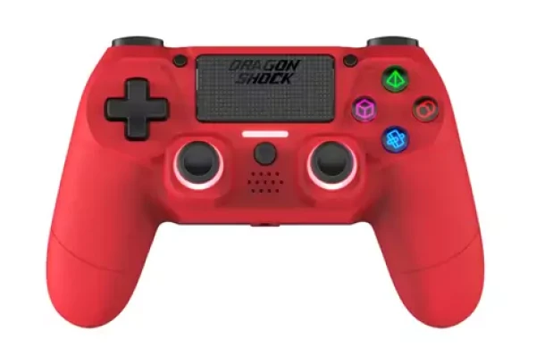 Dragonshock Controller Mizar červená / Gamepad / PS4 / Android / PC / iOS / Bluetooth (DSCPS4-RD)
