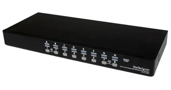 StarTech KVM switch 16 portov 1U / KVM switch / USB / 16 portov / 1920 × 1440 px / Rack 19” (SV1631DUSBUK)
