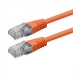 Roline 21.51.1567 RJ45 sieťové káble, prepojovacie káble CAT 6 U/UTP 5.00 m oranžová netienený 1 ks; 21.51.1567