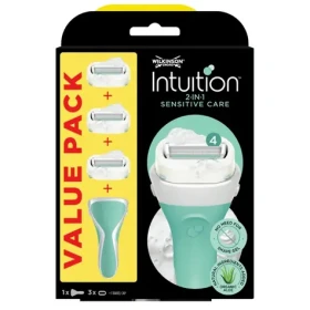 Wilkinson Intuition Naturals Sensitive holiaci strojček + 3 náhradné hlavice (WDS028)
