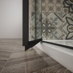 GELCO - TRINITY BLACK obdĺžnikový kút 1000x1100 rohový vstup, matné sklo, GT2210-11M-B GT2210-11M-B