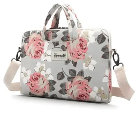 Canvaslife Puzdro White Rose 15-16" / Puzdro pre notebook / 15-16" / kvetinový vzor (5906735410297)