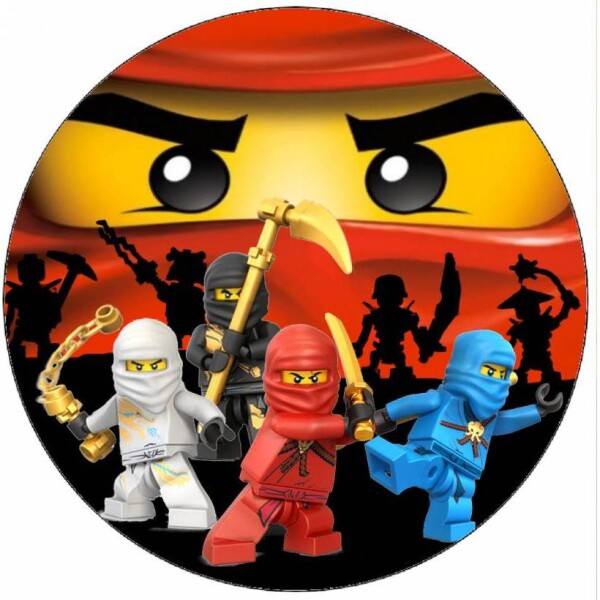 Jedlý papier Lego Ninjago bojovníci 19,5 cm - Pictu Hap - Pictu Hap