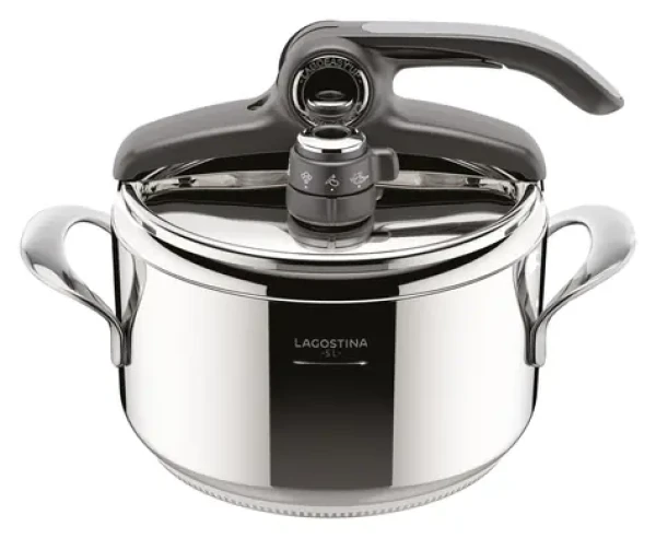 Lagostina Diva / Tlakový hrniec / Nerezová oceľ / 22 cm / 5 l (012022010505)