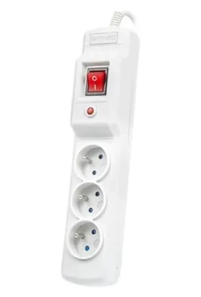 Armac Multi M3 sivá / Prepäťová ochrana / 3 zásuvky / 5 m kábel / 2500 W (M3/50/SZ)