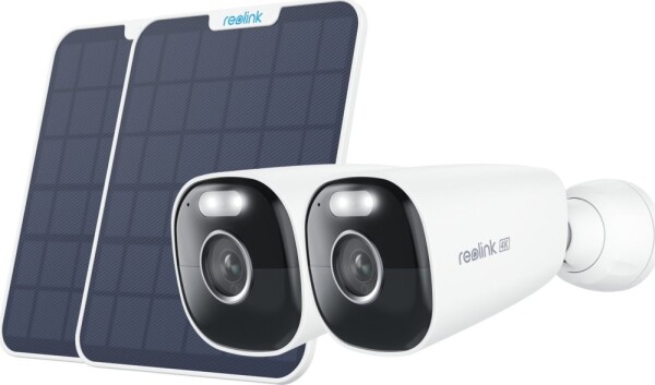Reolink Reolink 2x B360 Battery-WiFi + 2x Solarpanel weiß