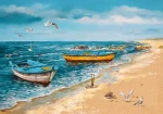 Castorland 53919 Art Collection: Ráno na morskom pobreží
