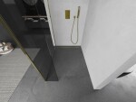 MEXEN/S - Kioto Sprchová zástena WALK-IN 115 x 30, transparent, zlatá 800-115-212-50-00-030