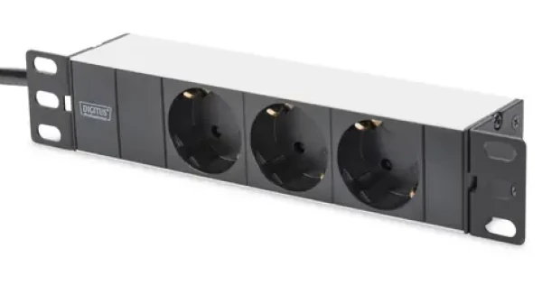 Digitus 10" Sada 1 svetlo šedá / Nástenný rozvádzač / 6U / šírka 254 mm / nosnosť 30 kg / IP20 (DN-10-SET-1)