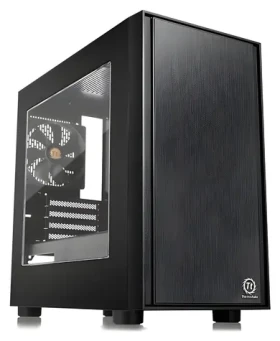 Thermaltake Versa H17 Window čierna / MicroTower / 1x USB 3.0 / 2x USB 2.0 / bez zdroja / micro ATX / priehľadná bočnica (CA-1J1-00S1WN-00)