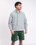 Service Works Poplin Stripe Waiter Shirt FOREST L