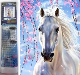 Norimpex Diamantové maľovanie Biela kobyla