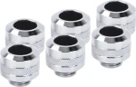 Alphacool Eiszapfen PRO 13mm šróbenie HardTube G1/4" chrómová / 6 ks (17474)