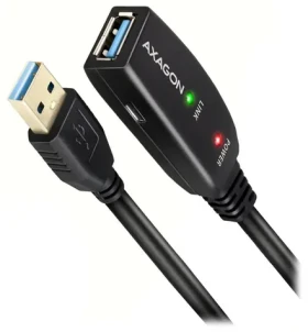 Axagon ADR-310, USB 3.2 Gen 1 AM - AF aktívny predlžovací / repeater kábel, 10m (ADR-310)