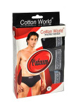 Pánske nohavičky 3PAK Platinum Mix farieb - Cotton World XL černo-modro-zelená