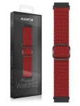 Aligator Remienok textilný 22mm / čierno-vínový (22AW0022)