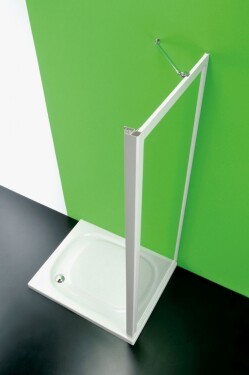 FORTE - Sprchová zástena ANTA FISSA MA - Farba rámu zásteny - Plast biely, Rozmer A - 90, Smer zatváranie - Univerzálny Ľavé / Pravé, Výplň - Polystyrol 2,2 mm (acrilico), Výška - 185 BSAFI90MAP